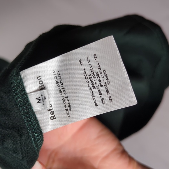 REFORMATION Alexei Dress Green Maxi Cut Out Medium - Picture 13 of 13